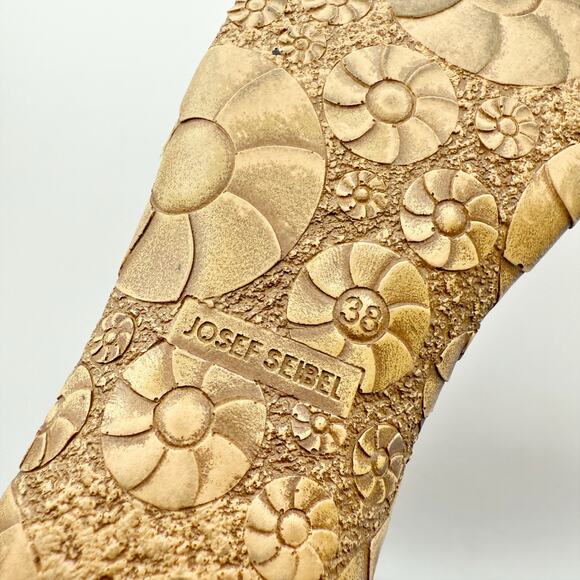 Josef Seibel Womens Rosalie 42 Sandals EU 38 US 7-7.5 Brown Leather Flats NWOB - Picture 12 of 14